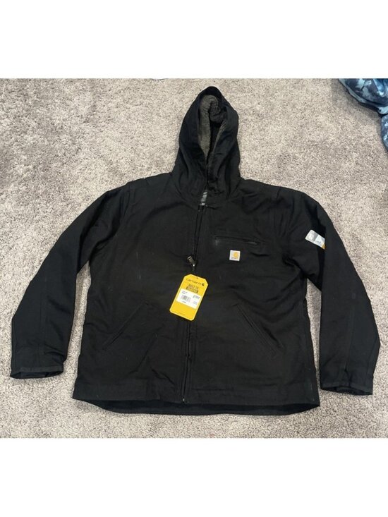 Carhartt Jackets & Blazers - New with Tags-Carhartt Women's Washed Duck Sherpa Lined Jacket - L - Black